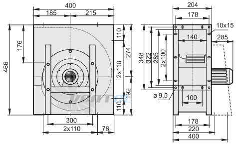 Rosenberg ERND 225-2 R - описание, технические характеристики, графики